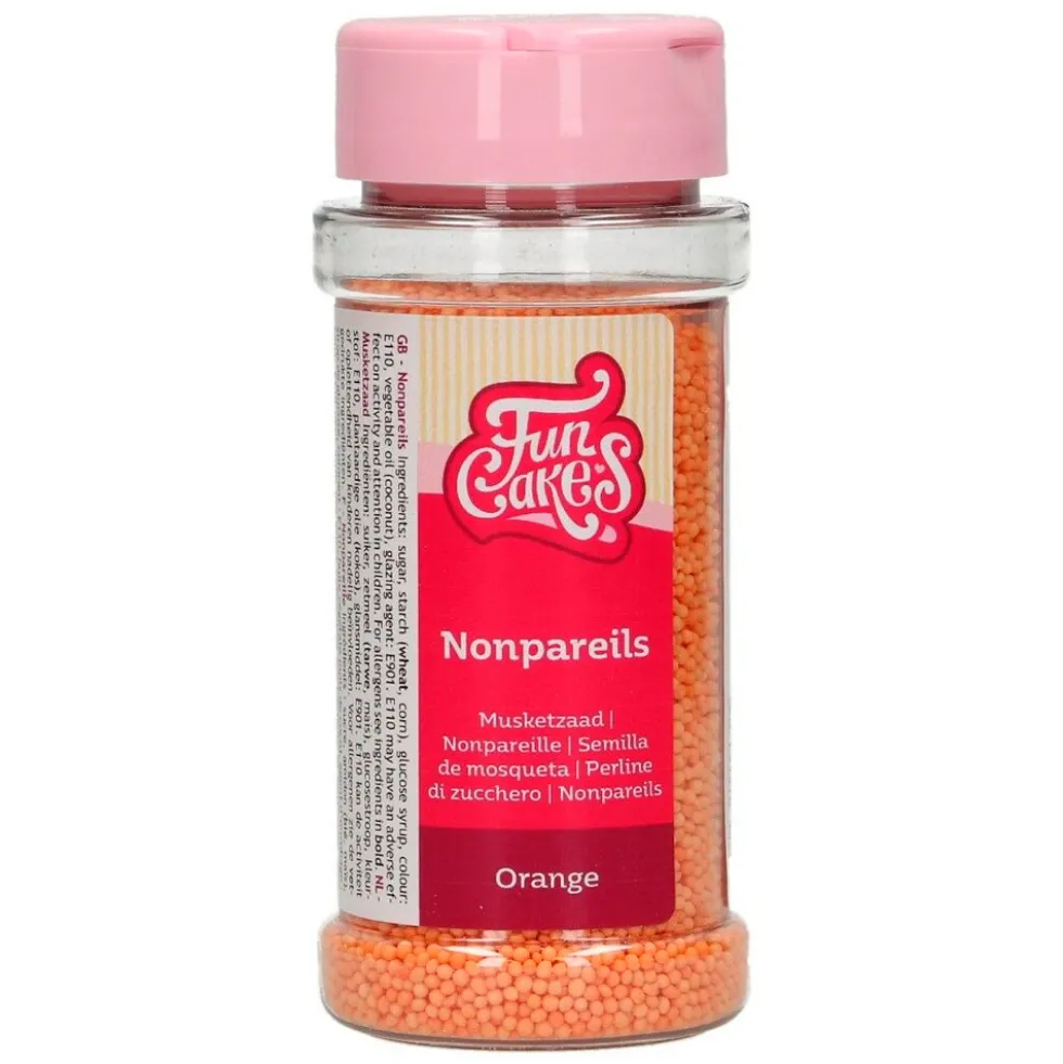Nonpareils Naranjas 80 gr - Funcakes