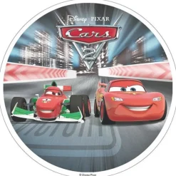 Oblea de Cars con Rayo McQueen y Francesco Bernoulli