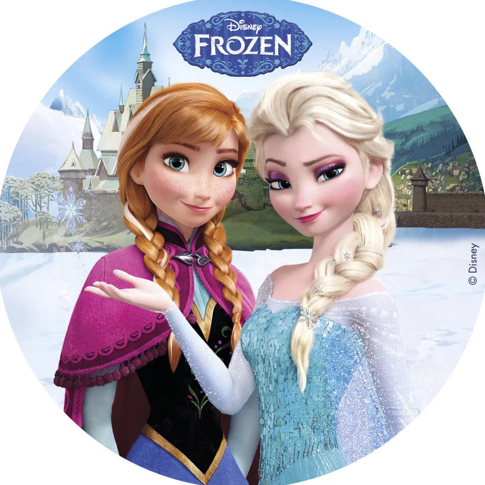 Oblea Frozen Anna y Elsa