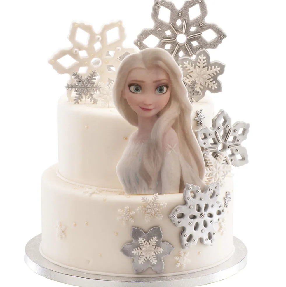Oblea para Tarta Silueta Frozen 13,5 cm x 18,5 cm