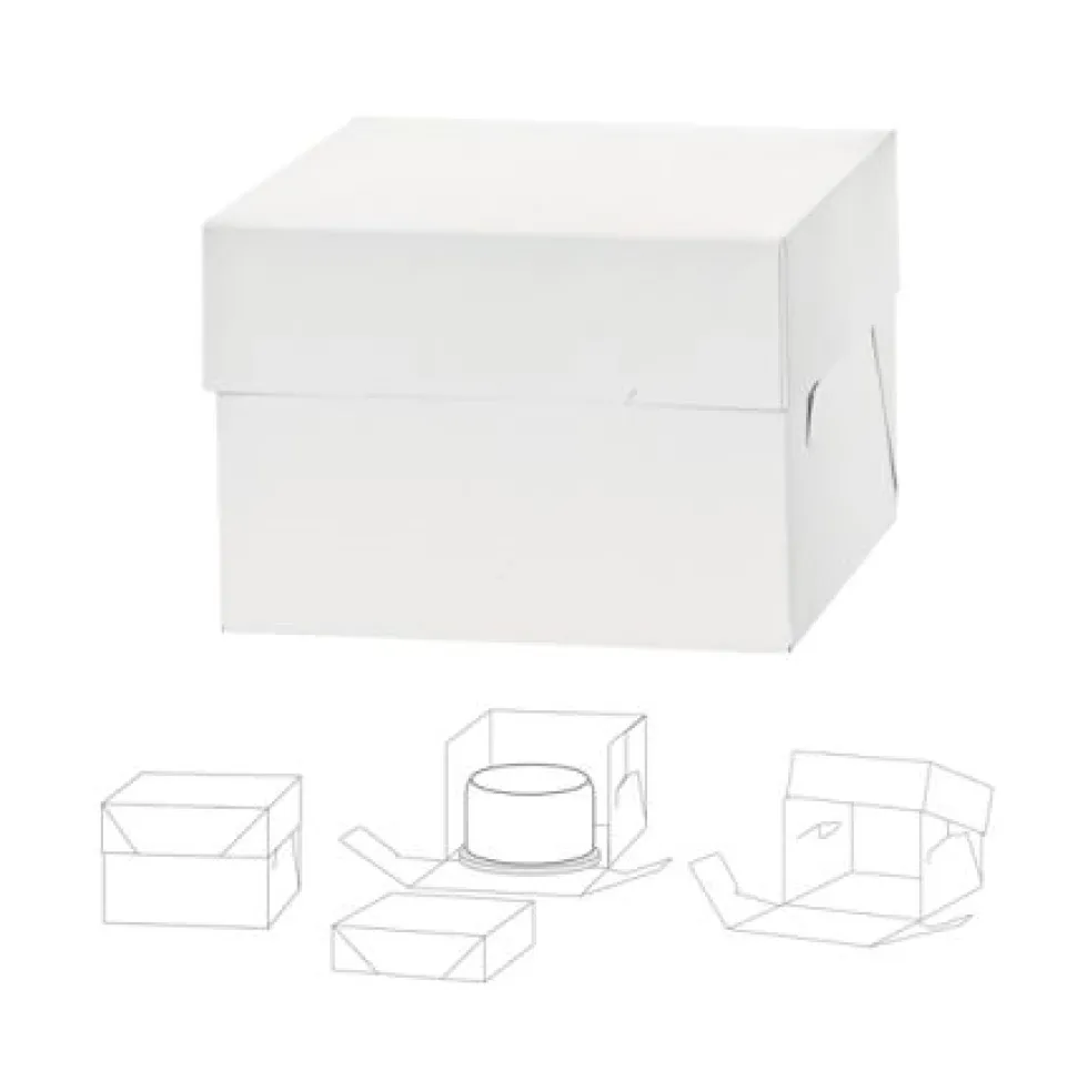 Pack 25 Cajas para Tarta 25 x 25 cm