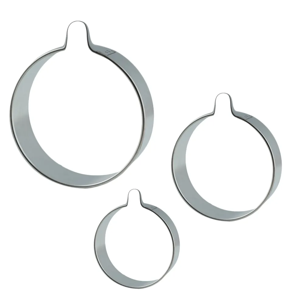 Pack 3 Cortadores Bolas de Navidad Redondas
