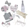 Pack de 10 Artículos de Photocall para Bodas Tonos Pastel