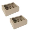 Pack de 2 Cajas para 12 Mini Cupcakes Kraft