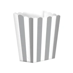Pack de 5 Cajas para Palomitas Grises y Blancas