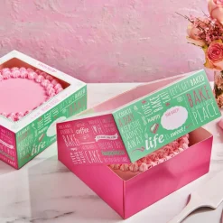 Pack de 2 Cajas para Tarta modelo Bakery 26 x 26 cm