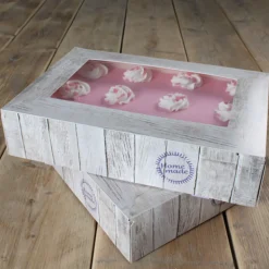 Pack de 2 Cajas Rectangulares para Tarta Home Made 36x24,5cm