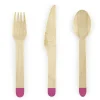 Pack de 18 Cubiertos de Madera Modelo Aloha
