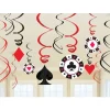 Pack de 12 Decoraciones colgantes Poker