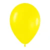Pack de 12 Globos Amarillo Mate 30 cm