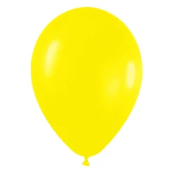 Pack de 100 Globos Amarillo Mate 12cm