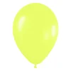 Pack de 50 Globos Amarillo Neón 30 cm