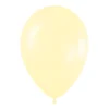 Pack de 12 Globos Amarillo Satinado 30 cm