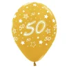 Pack de 12 Globos 50 Aniversario