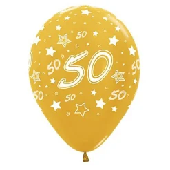 Pack de 12 Globos 50 Aniversario