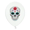 Pack de 6 Globos Calavera Día de los Muertos 30 cm