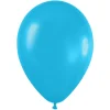 Pack de 100 globos color Azul Caribe Mate 12cm