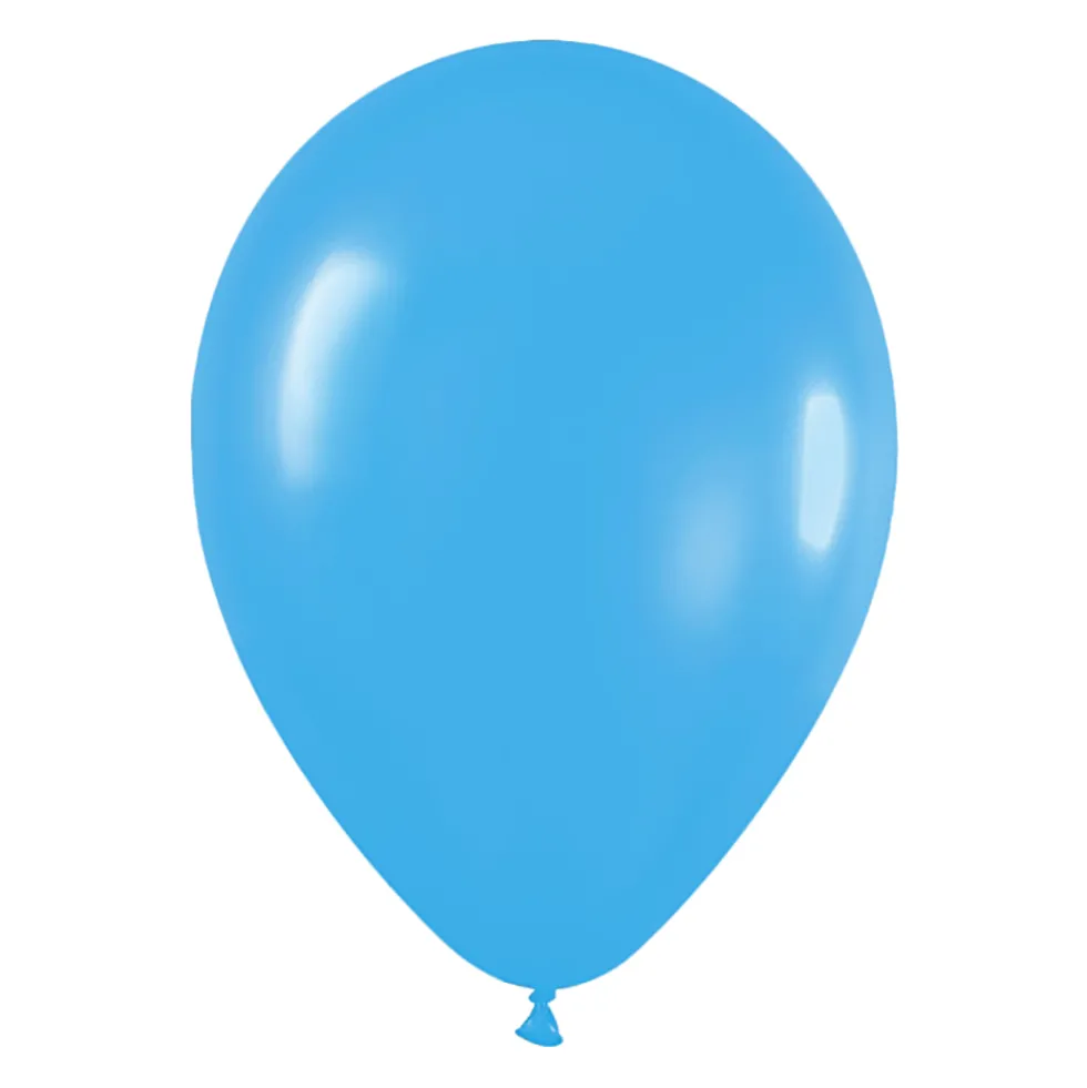 Pack de 100 Globos color Azul Mate 12cm