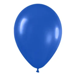Pack de 100 Globos color Azul Real Mate 12cm