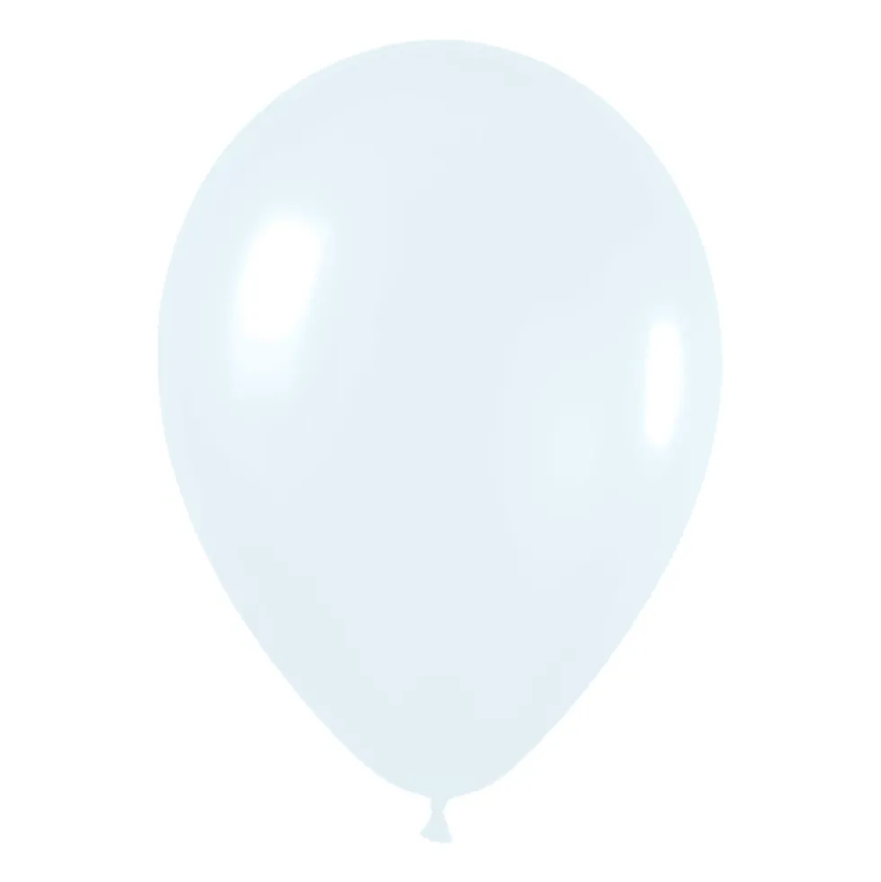 Pack de 10 Globos color Blanco Mate