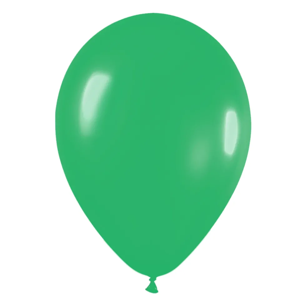 Pack de 100 Globos color Verde Jade Mate 12cm
