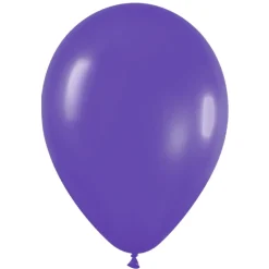 Pack de 100 Globos color Violeta Mate 12cm