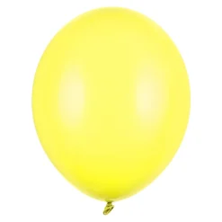 Pack de 10 Globos de Látex Amarillo Limón Pastel