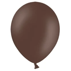 Pack de 10 Globos de Látex Marrón Chocolate Pastel
