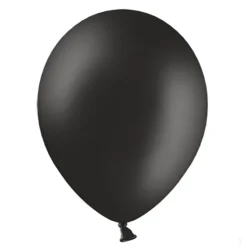 Pack de 10 Globos de Látex Negro Pastel