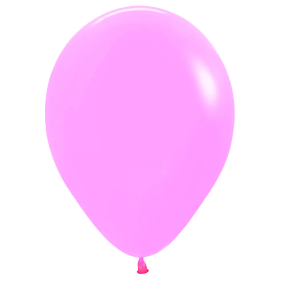 Pack de 12 Globos de Látex Rosa Neón 30 cm