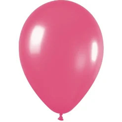 Pack de 100 Globos Fucsia Mate 12cm