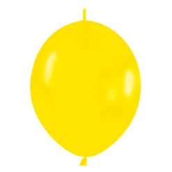 Pack de 50 Globos Link o loon Amarillos 12 cm