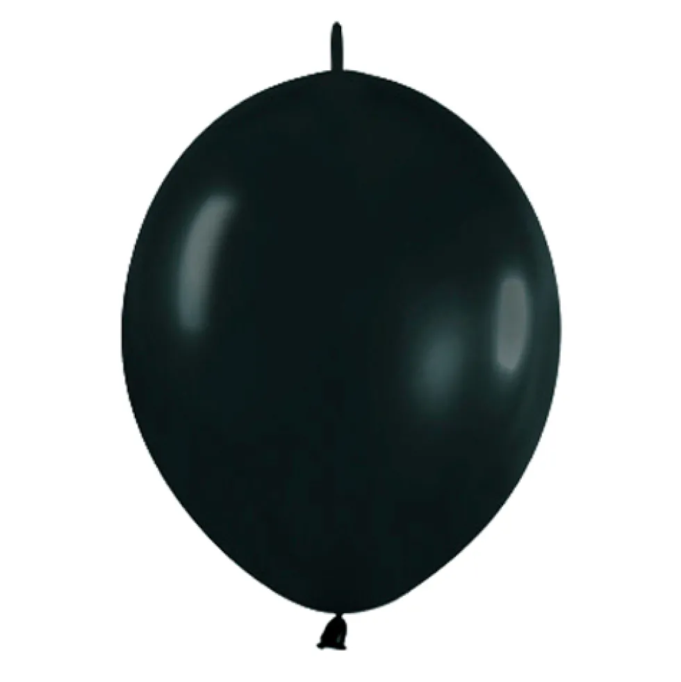 Pack de 25 Globos Link o loon Negros 30 cm