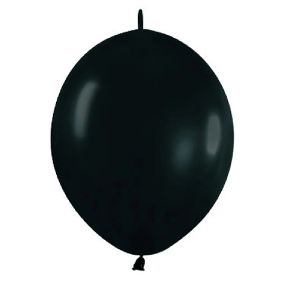 Pack de 50 Globos Link o loon Negros 12 cm