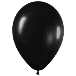 Pack de 100 Globos Negro Metalizado 12cm