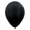Pack de 12 Globos Negro Metalizado 30 cm