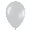 Pack de 12 Globos Plata Satinada 30 cm