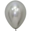 Pack de 12 Globos Reflex Plata 30 cm