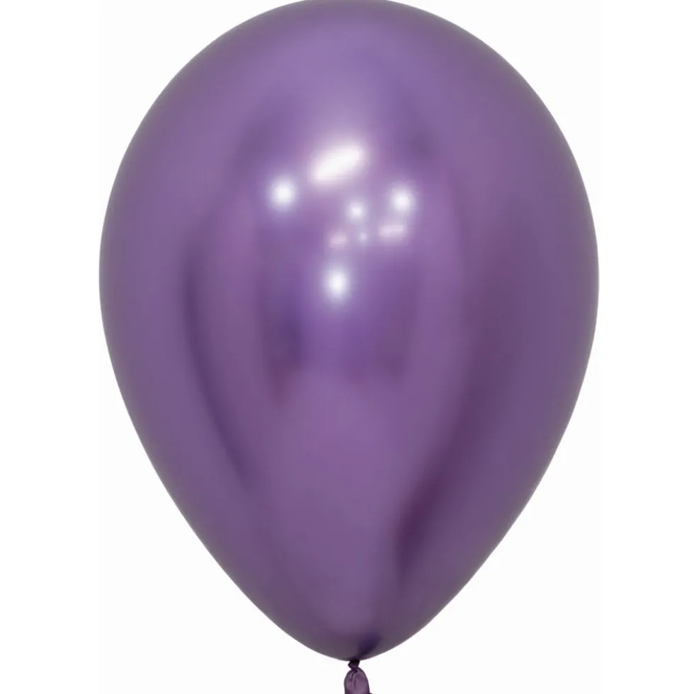 Pack de 12 Globos Reflex Violeta 30 cm