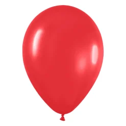Pack de 100 globos Rojo Mate 12cm