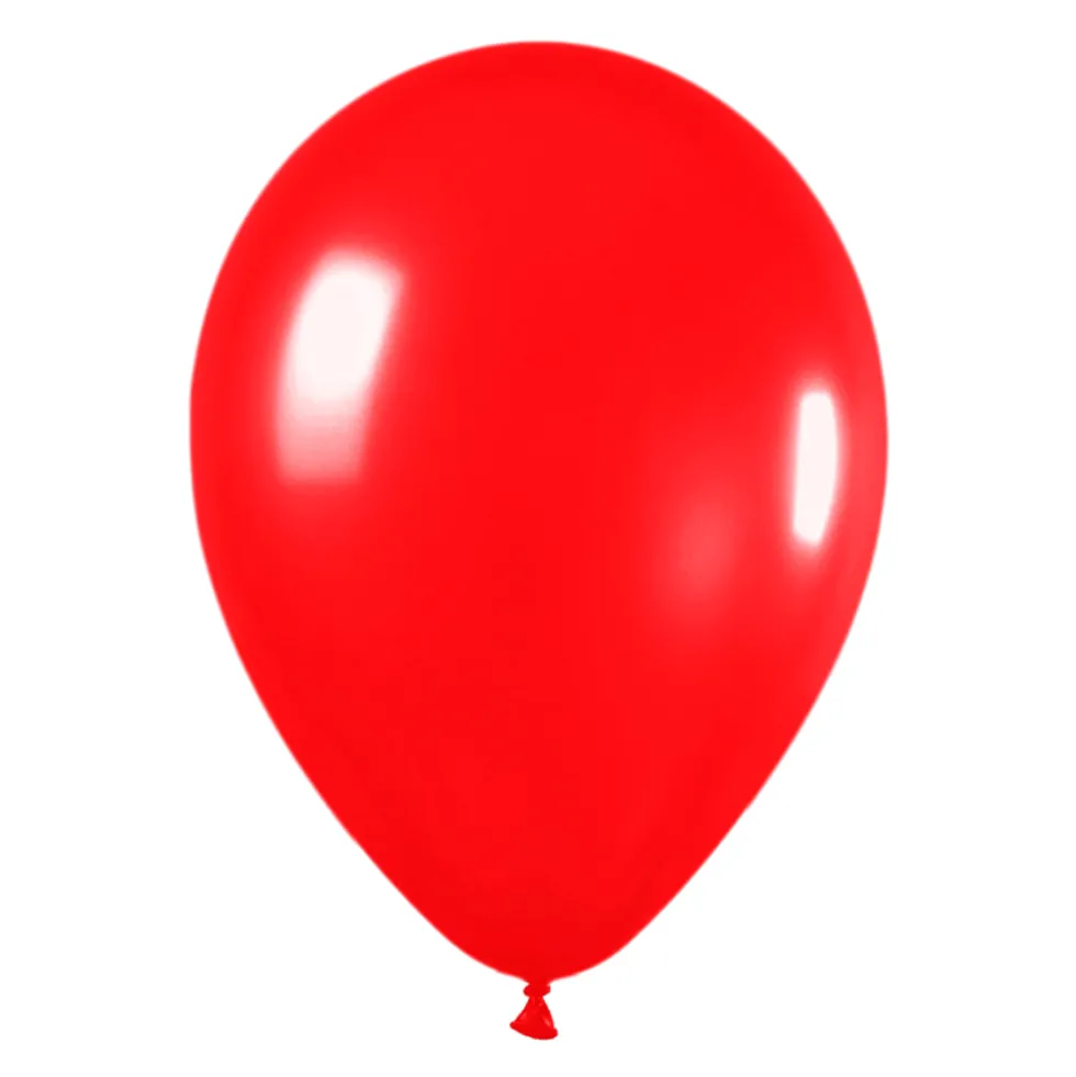 Pack de 100 Globos Rojo Metalizado 12cm