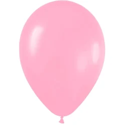Pack de 100 Globos Rosa Chicle Mate 12cm