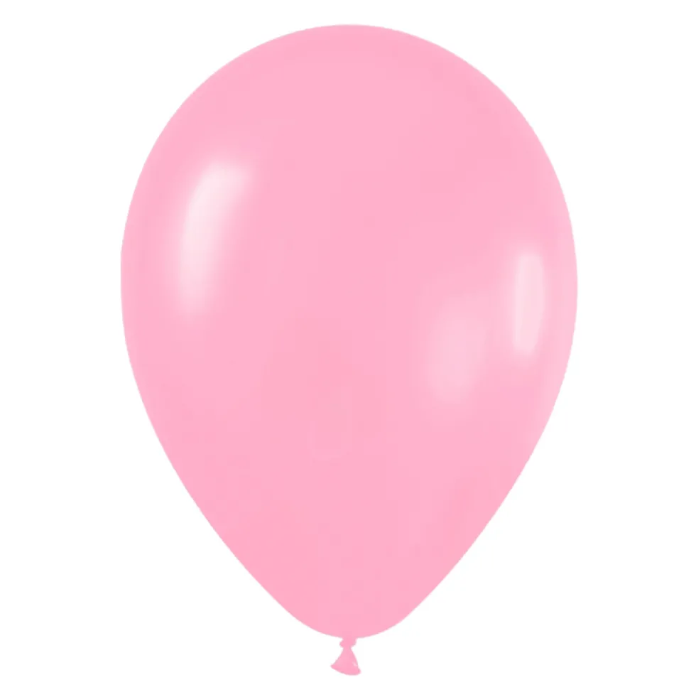 Pack de 12 Globos Rosa Mate 30 cm
