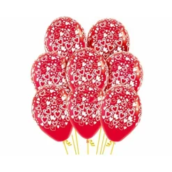 Pack de 12 Globos San Valentín 12 cm