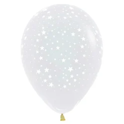 Pack de 10 Globos Transparentes con Estrellas