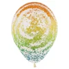 Pack de 12 Globos Transparentes Grafiti Arcoiris 30 cm
