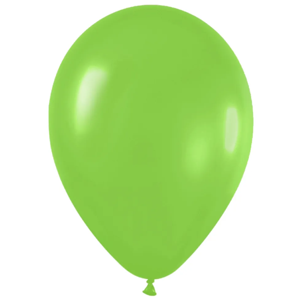 Pack de 100 Globos Verde Lima 12cm