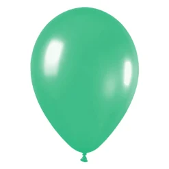 Pack de 12 Globos Verde Mate 30 cm