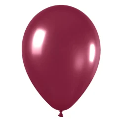 Pack de 100 Globos Vino Tinto Metalizado 12cm
