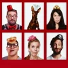 Pack de 6 Mini Sombreros de Fiesta Adultos